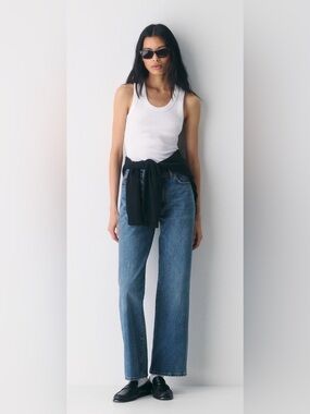 Aritzia Denim Forum Farrah High Rise Wide Jean